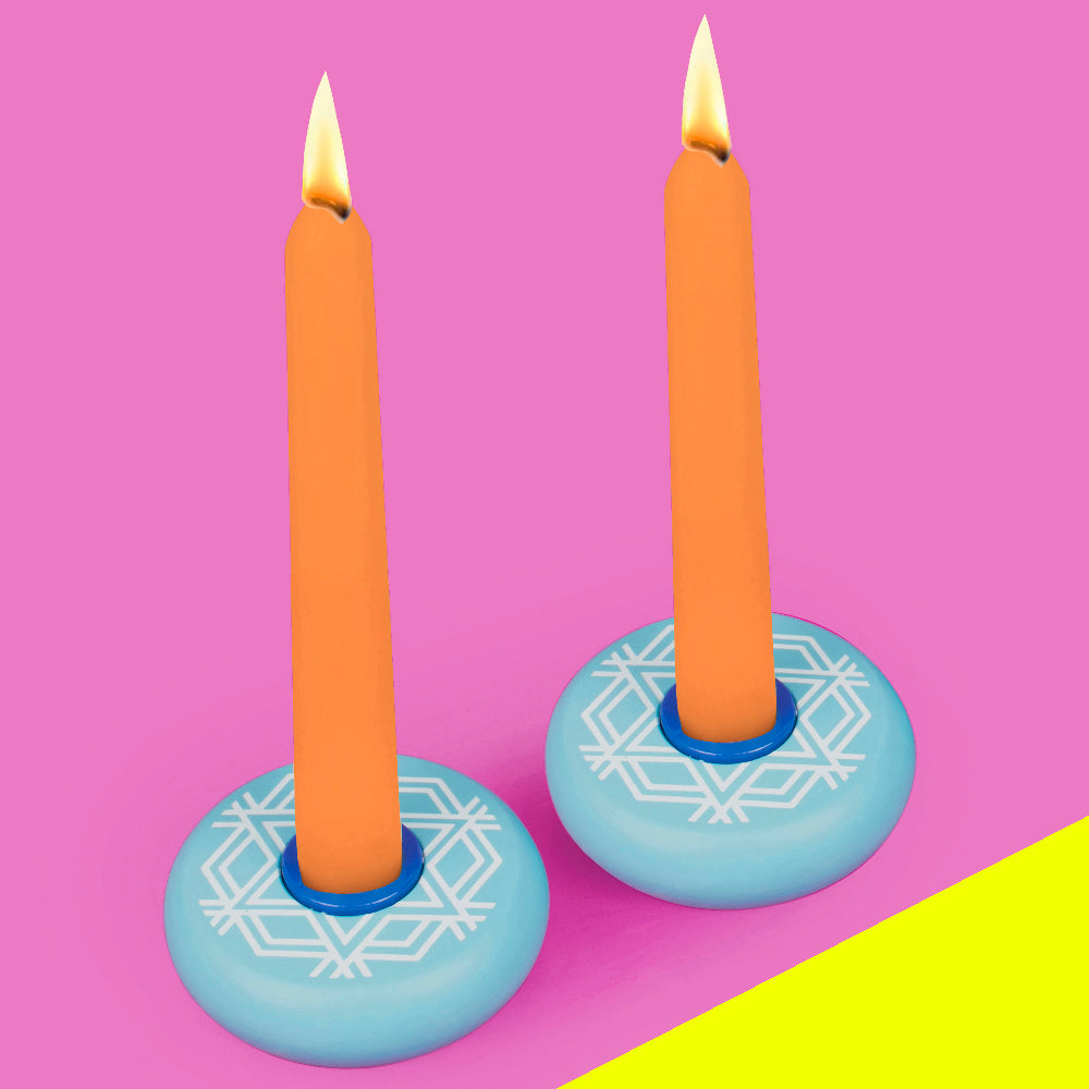 PLATZ - MAGEN DAVID CANDY CANDLESTICKS