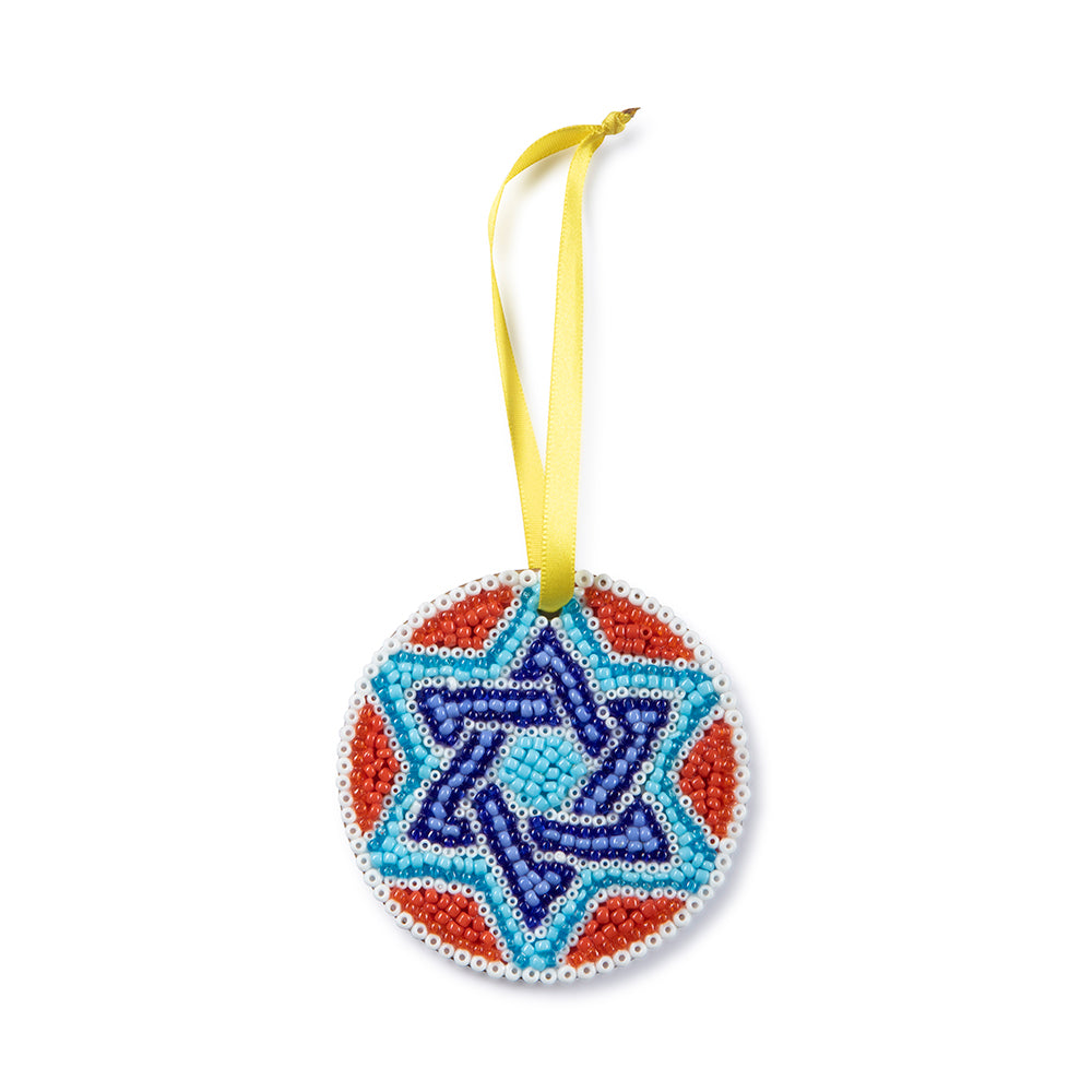 TCHOTCHKES - BEADED MAGEN DAVID (Hanging)