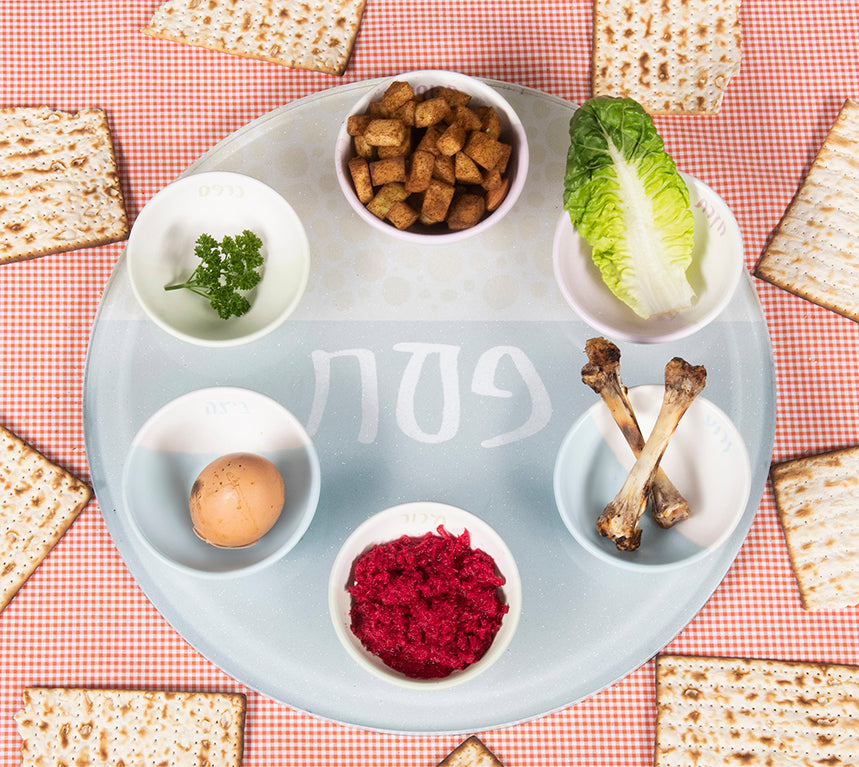 NU - PASSOVER SEDER PLATE & BOWLS