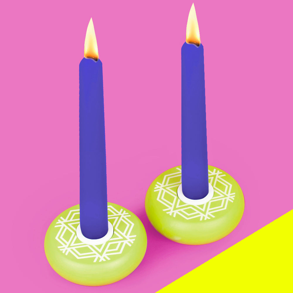 PLATZ - MAGEN DAVID CANDY CANDLESTICKS