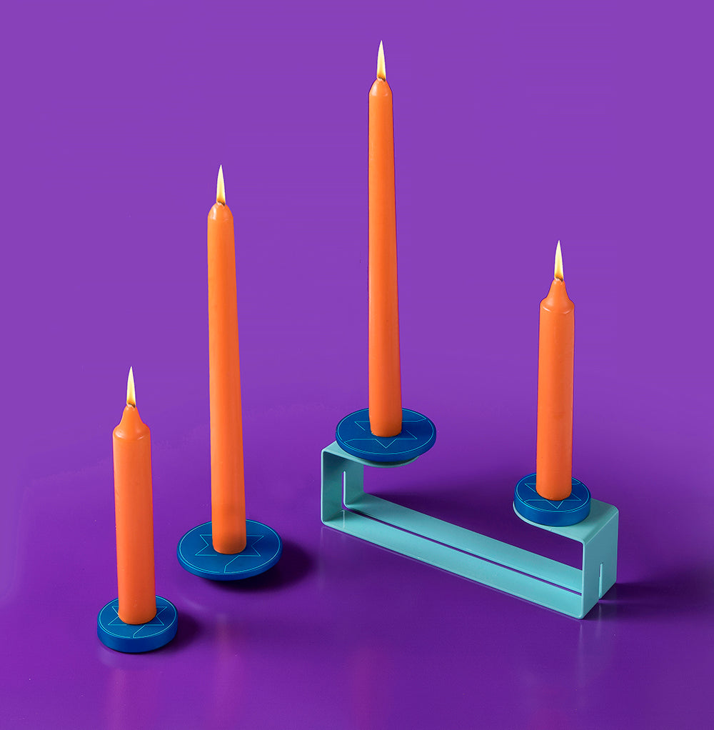 MESHUGGENEH - SHABBAT CANDLE HOLDER